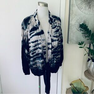 Young Fabulous And Broke Carmen Tie dye Oversized Loose Waist  Top size L